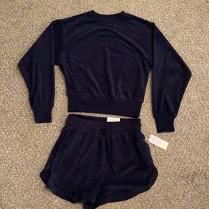 NWT Navy Lounge set.